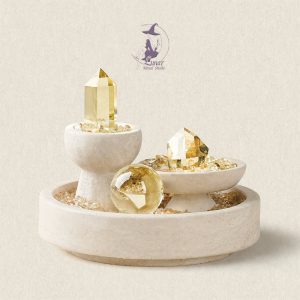 招財黃水晶聚寶盆能量擺件 Citrine Prosperity Bow