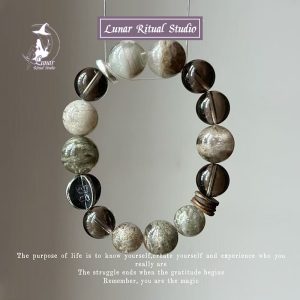 【孤品手串】原創設計天然水晶五行多寶手串送女友閨蜜