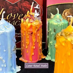 水晶原石淨化能力客製化蠟燭