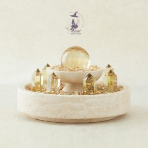 「金願之泉」能量陣天然黃水晶家居擺件桌麵裝飾高級大氣鎮宅