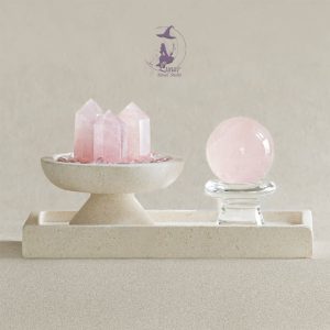 天然粉水晶吸引異性人緣能量家居擺件 Natural Rose Quartz Crystal Home Decor