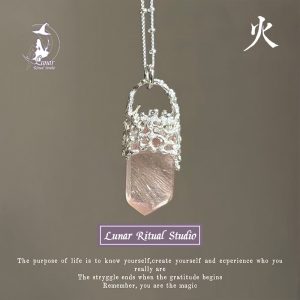 【孤品項鏈合集】五行水晶吊墜項鏈天然綠幽靈海藍寶