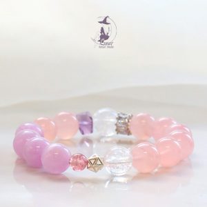 天然藍晶石灰月光石拉長石手串手鏈高級禮物