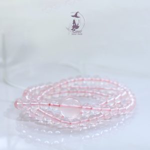 愛情桃花莫三比克粉晶六芒星稀缺高貨手串手鏈