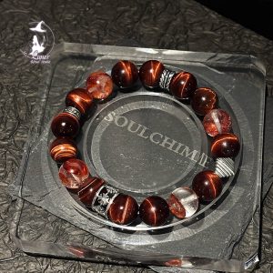 赤焰鎏金喜火男士能量水晶手串手鍊男友生日紀念日禮物