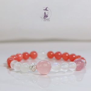 水晶多寶莫奈花園天然稀有色彩兔毛幽靈手串手鏈