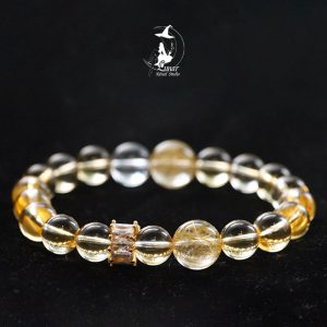 財富繆斯-天然金鈦晶黃水晶手鏈手串禮物