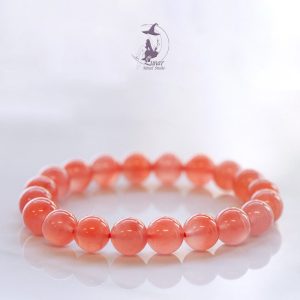 7A紅瑪瑙天然玉髓手鏈手串單圈串珠男女禮物