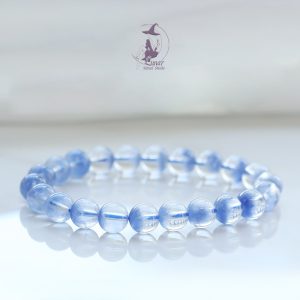 收藏級天然原礦  全淨體聚寶盆藍發晶藍兔毛藍線石手串