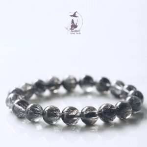 天然黑髮晶鈦晶手鏈手串收藏7A級鬼佬MONEY禮物閨蜜情侶