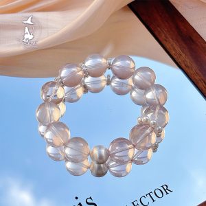 蜜桃氣泡水喜火星光粉水晶手串旺桃花人緣女生紀念日禮物