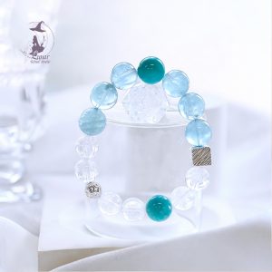 天然秘魯莫三比克天河石海藍寶 勇氣自信智慧