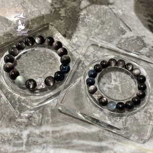 喜水阿帕契之淚銀曜灰月光藍虎眼情侶手串手鍊紀念日禮物